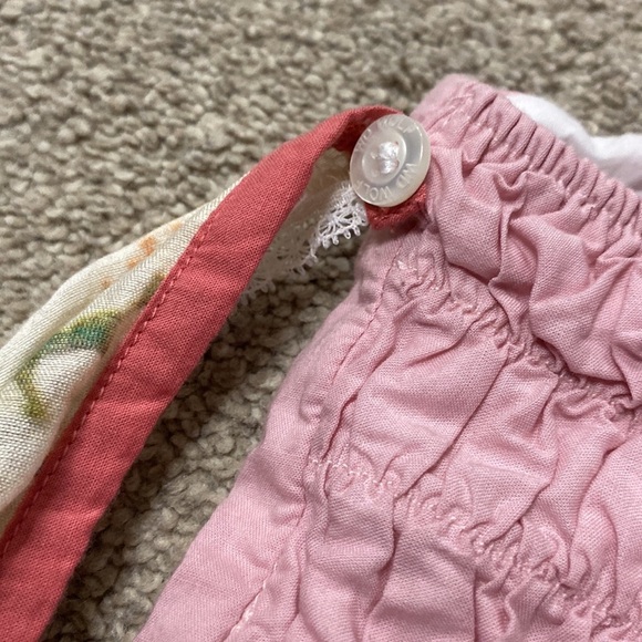 Well Dressed Wolf Pink Floral Winged Tutu Dress Size 4T - Picture 4 of 5